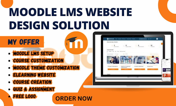 Gig Preview - Create and upgrade moodle lms website moodle course  customization moodle