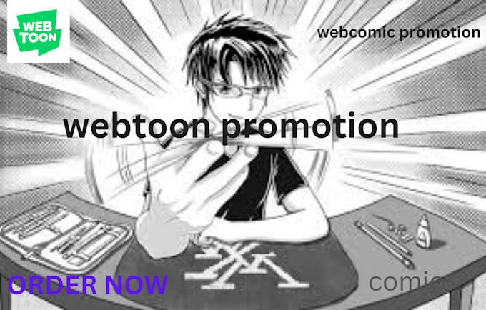 Gig Preview - Do webcomic promotion, webtoon promotion, manga, tapas, comic