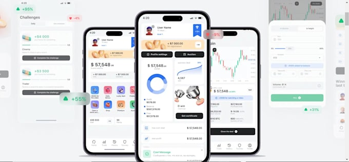 Gig Preview - Crypto trading journey app, crypto wallet app, crypto exchange website