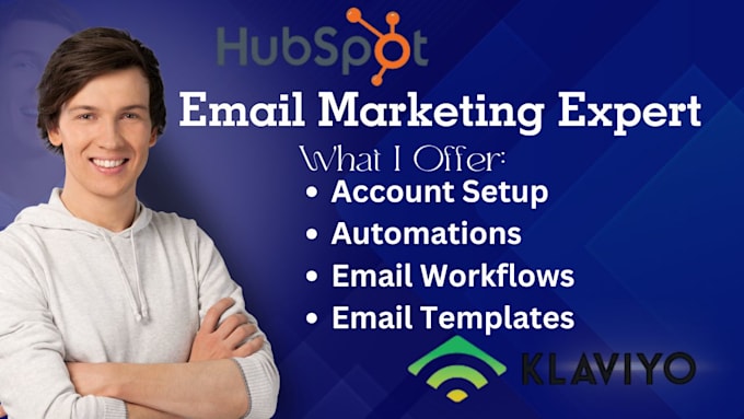 Bestseller - setup automated email marketing workflows, email templates on klaviyo hubspot