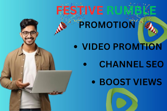 Gig Preview - Do organic rumble video promotion, rumble video channel marketing