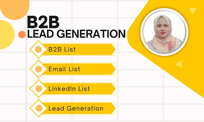 Gig Preview - Do b2b lead generation valid email list from linkedin