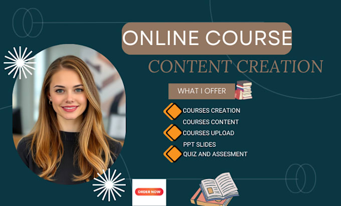 Gig Preview - Course creation,online course content creation, curriculum,online course content