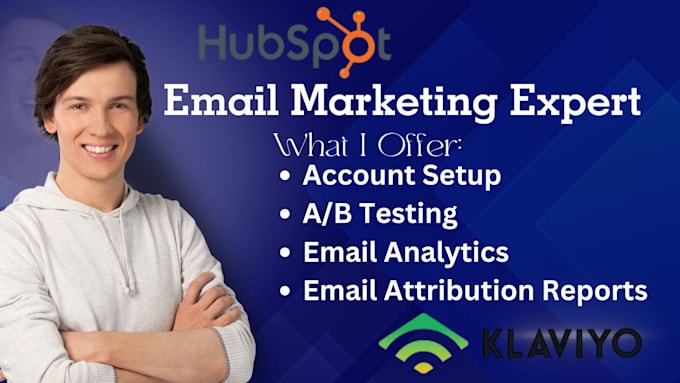 Gig Preview - Setup ab testing, email analytics, email attribution report with hubspot klaviyo