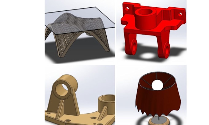 Bestseller - design 3d models 2d drawings 3d cad modeling in solid works, blender and onshape