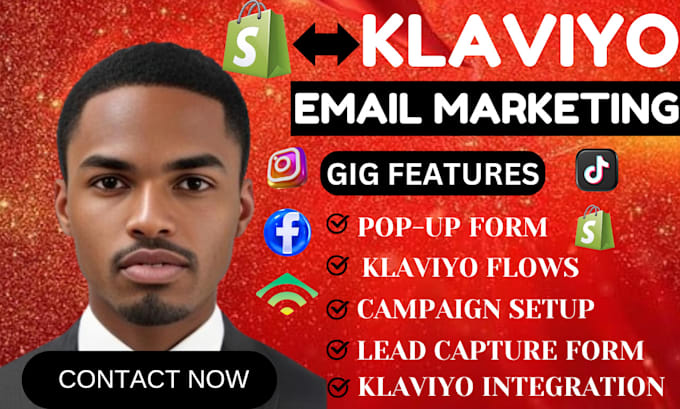 Gig Preview - Setup klaviyo email marketing and SMS flows, to boost shopify or ecommerce sales