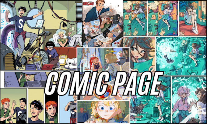 Gig Preview - Be your comic artist illustrate graphics novel comic book storyboard manga panel