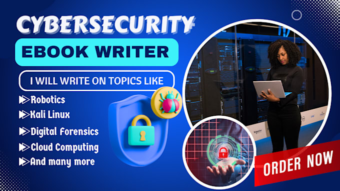 Gig Preview - Write cybersecurity, kali linux deep learning, cloud computing ebook ghostwriter