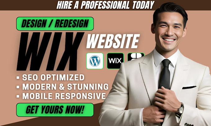 Gig Preview - Build wix studio website, wix website redesign for wix studio ecommerce website