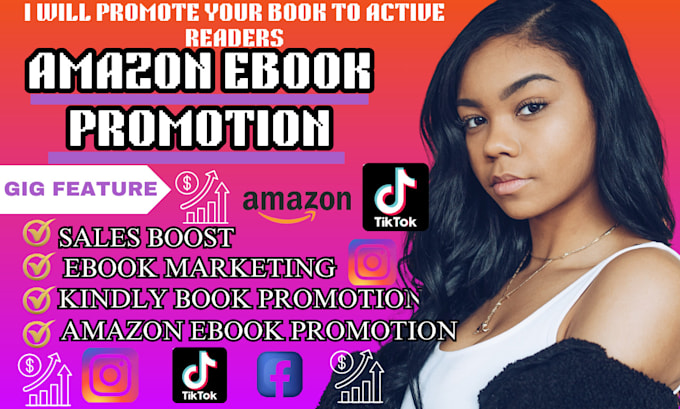 Gig Preview - Do ebook promotion amazon book promotion ebook marketing kdp book marketing