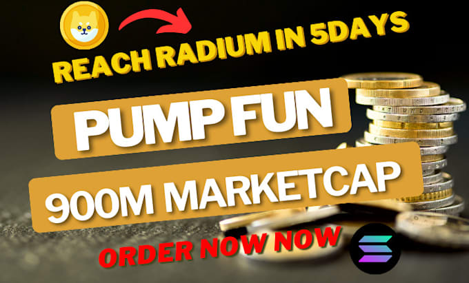 Gig Preview - Reach raydium pump 900m pump fun crypto token sales memecoin telegram promotion