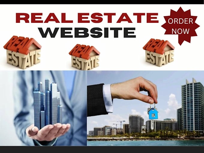 Gig Preview - Build your real estate website home website business website realtor website SEO