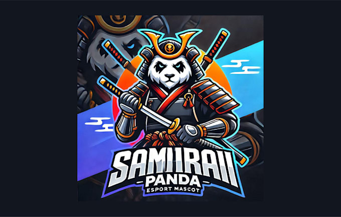 Bestseller - do unique samurai panda mascot logo with express delivery