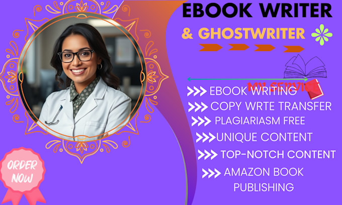 Gig Preview - Ghostwrite nonfiction ebook, non fiction book ghostwriter, ebook writer