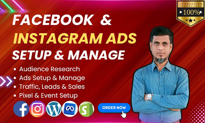 Bestseller - setup and manage your facebook and instagram ads campaign for sales