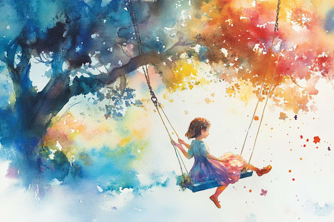 Gig Preview - Draw original watercolor children book traditional art