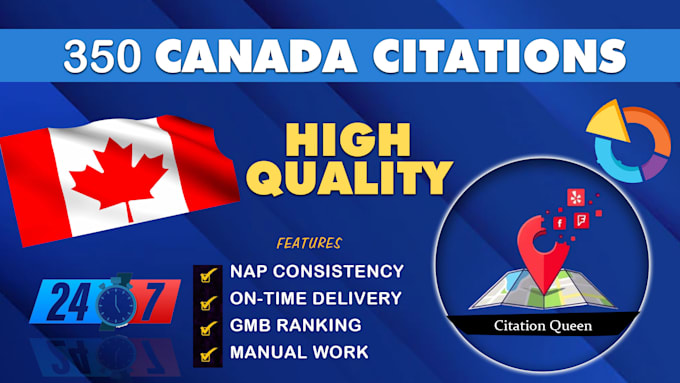 Gig Preview - Create best canada local citations, SEO backlinks