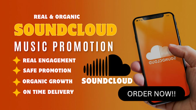 Gig Preview - Do organic soundcloud music promotion soundcloud ads boost soundcloud track