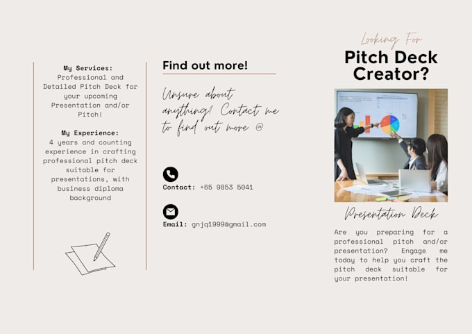 Gig Preview - Craft your pitch deck