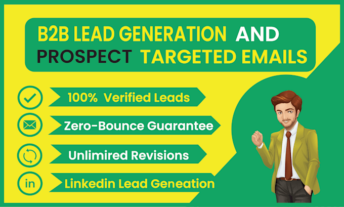 Gig Preview - Be your expert for b2b lead generation and prospecting