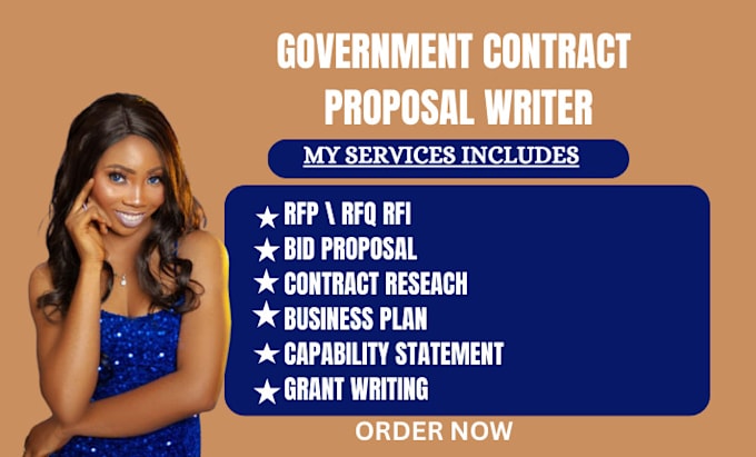 Gig Preview - Write a winning government contract proposal, rfp rfq, bid proposal, grant