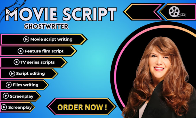 Gig Preview - Ghostwrite movie script screenplay feature film script screen writing short film