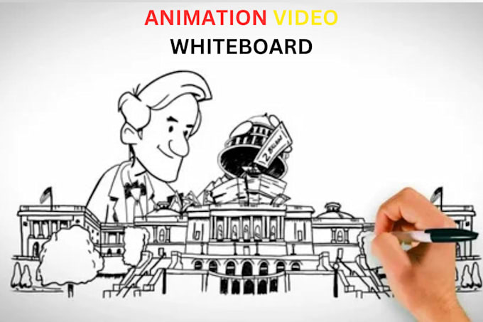 Gig Preview - Make professional whiteboard animation explainer videos