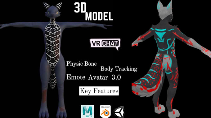 Bestseller - do vrchat avatar, character modellilng, nsfw avatar, vrchat character, furry