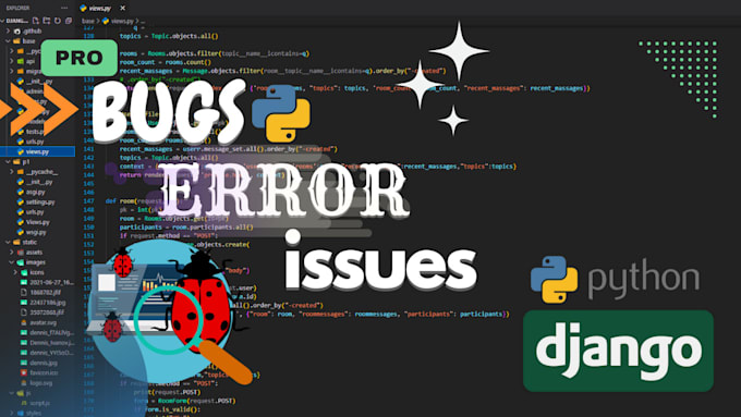 Gig Preview - Fix any bug issues or errors in your python and django code