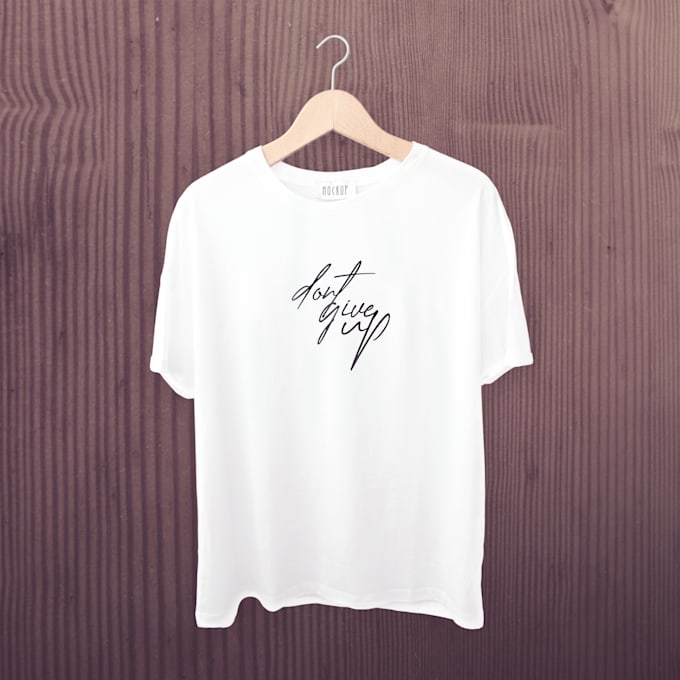 Gig Preview - Design typography t shirt