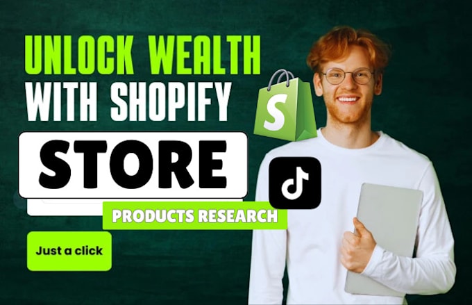 Gig Preview - Find shopify dropshipping winning products research tiktok products research