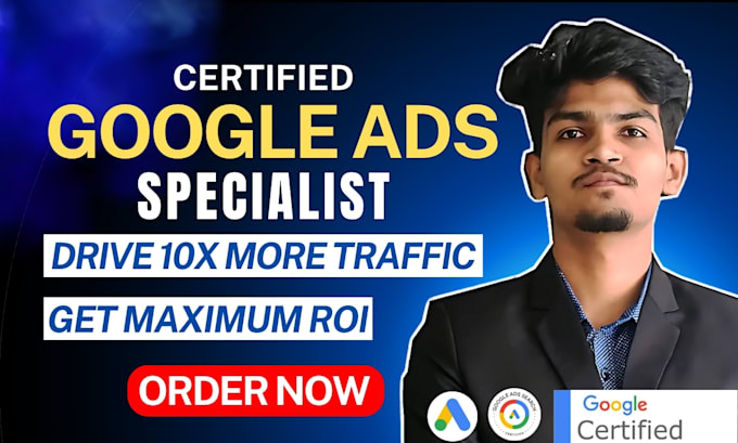 Gig Preview - Setup and manage google ads adwords, ppc campaigns, search ads as SEM specialist