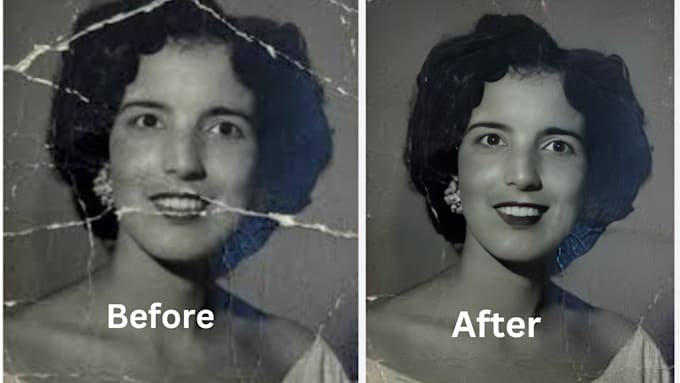 Gig Preview - Do restore, colorize, repair and retouch old photos