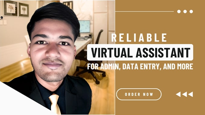 Gig Preview - Be your reliable virtual assistant for admin, data entry, and more