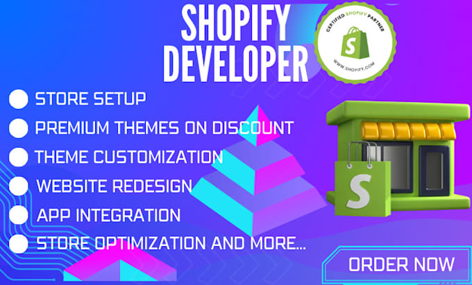 Gig Preview - Design shopify store create shopify dropshipping store shopify website redesign