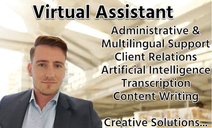 Gig Preview - Virtual assistant, expert in ai and client relations