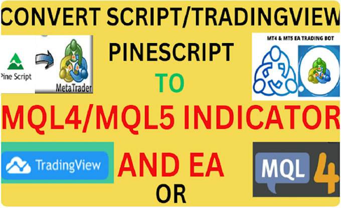 Gig Preview - Convert tradingview pine script to ninjatrader, thinkorswim, mql4, mql5