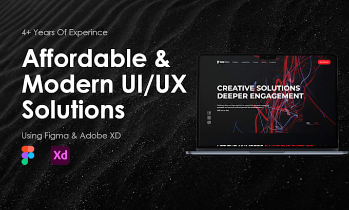 Bestseller - design affordable, professional UI UX websites mockups with adobe xd