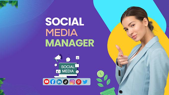 Gig Preview - Social media manager,instagram and pinterest content creator for organic growth