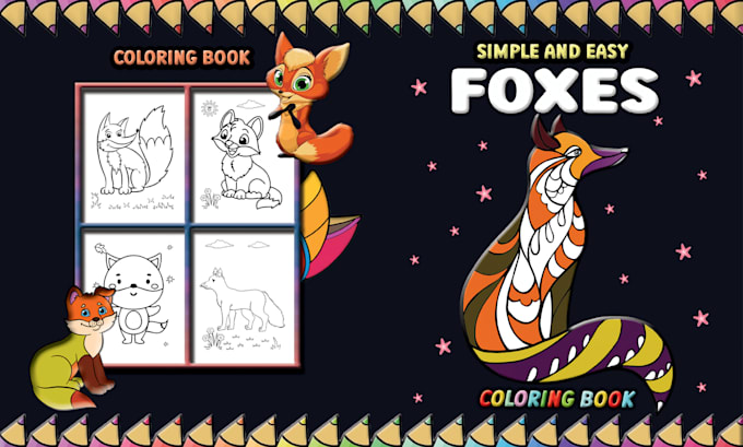 Gig Preview - Design eye catching coloring book cover for amazon kdp