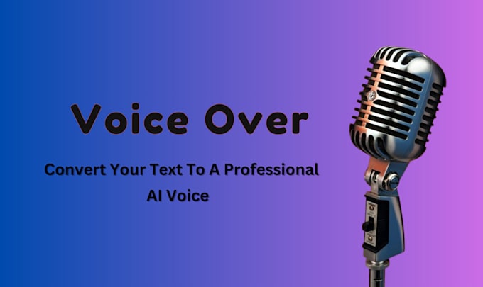 Gig Preview - Provide ai text to speech voiceovers for any project