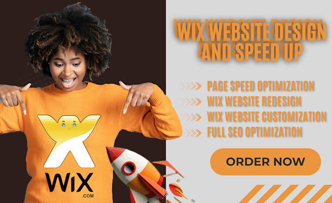 Gig Preview - Do fast loading wix website, wix speed optimization, wix speed up, wix redesign