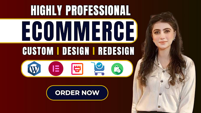 Gig Preview - Build ecommerce website store, wordpress woocommerce store and online store