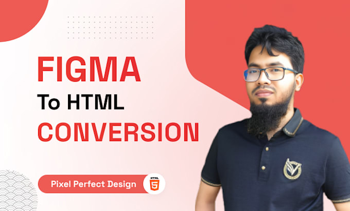 Gig Preview - Convert figma PSD xd to responsive HTML pixel perfect