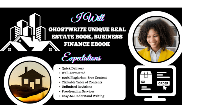 Gig Preview - Ghostwrite unique real estate book, business finance ebook