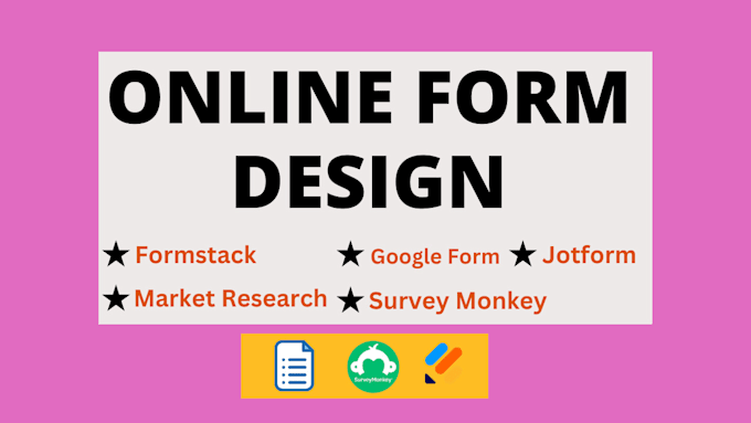 Gig Preview - Create responsive typeform, jotform , google form and online survey