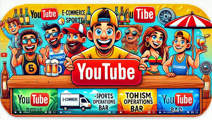 Gig Preview - Cartoon youtube thumbnails in any style