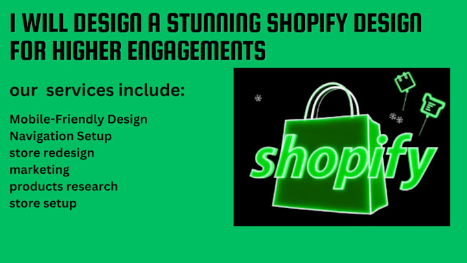 Bestseller - design a stunning shopify store design for better customer interaction