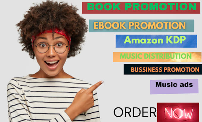 Gig Preview - Promote your book and ebook on iheart radio amazon KDP and commercial shows