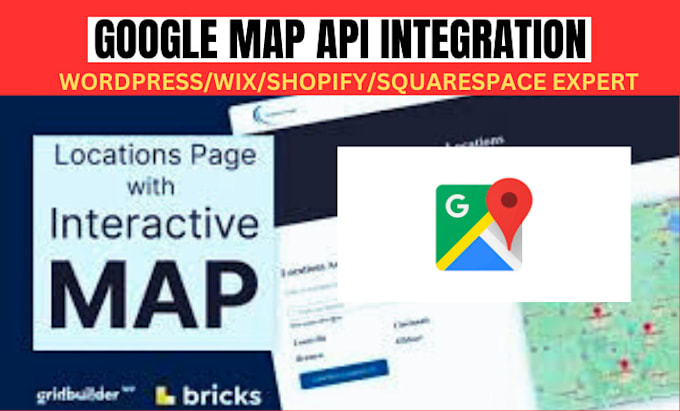 Gig Preview - Wordpress squarespace wix website google map shipping method integration